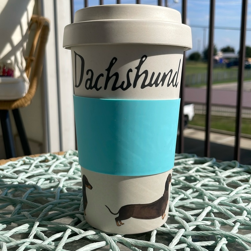 Milly Green Dachshund Travel Mug